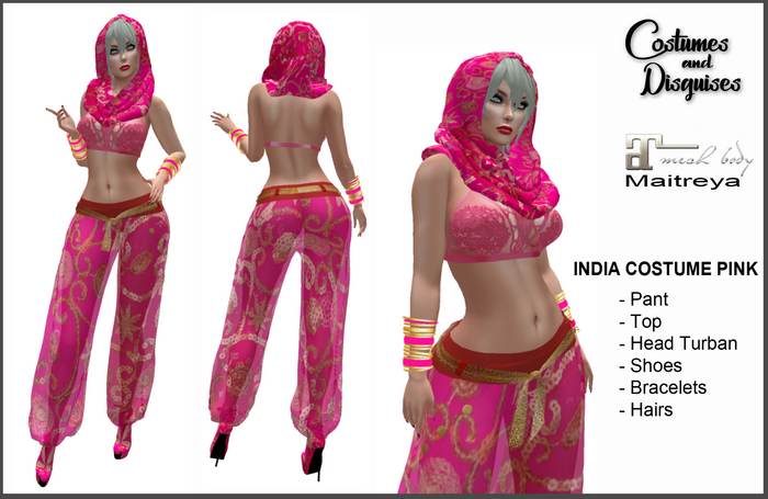 INDIA DRESS pink FOR MAITREYA