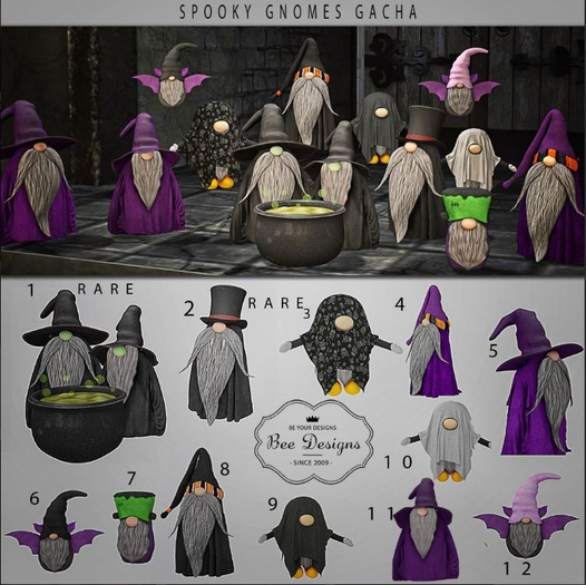 Spooky Gnomes - uncommon 13 - Bee Designs