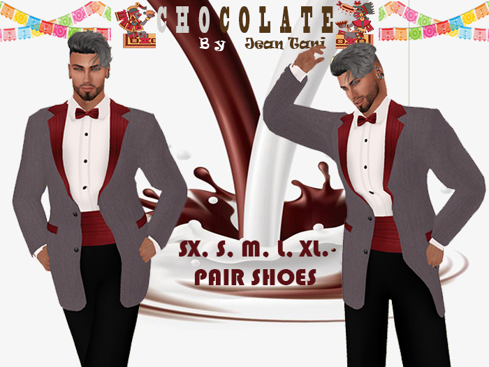 TUXEDO, SMOKING, GRAY AND BLACK WITH RIGID MESH, FORMAL SHOES