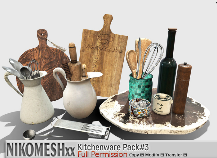 ::NIKOMESH::Full Permission Kitchenware Pack#3
