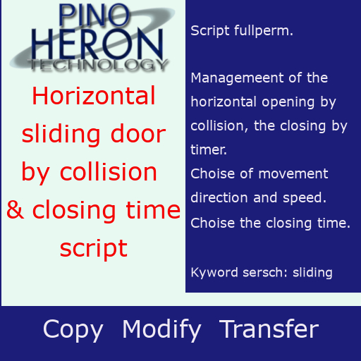 092 - Horizontal sliding door by collision and closing time