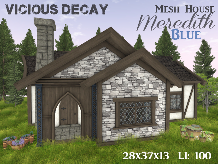Vicious Decay - Mesh House Meredith Blue