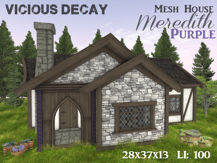 Vicious Decay - Mesh House Meredith Purple