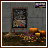Autumn -  Harvest Chalkboard