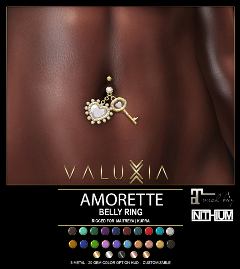 VALUXIA - Amorette Rigged Belly Ring