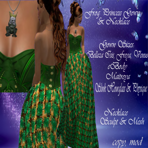 Frog Princess Gown & Necklace