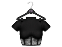 Loki - Webby Corset Top - Black