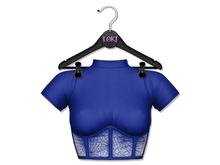 Loki - Webby Corset Top - Navy