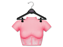 Loki - Webby Corset Top - Pink