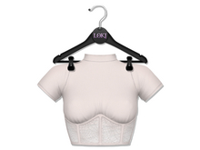 Loki - Webby Corset Top - White