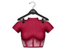 Loki - Webby Corset Top - Wine