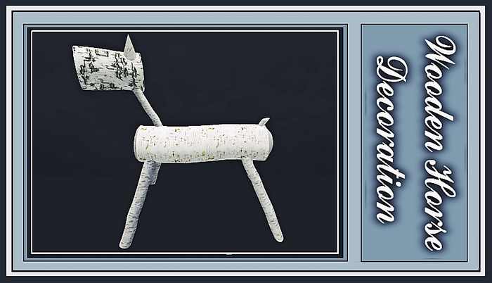Cute Log Horse
