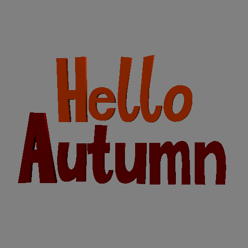 Multicolor Hello Autumn Mesh Yard Sign