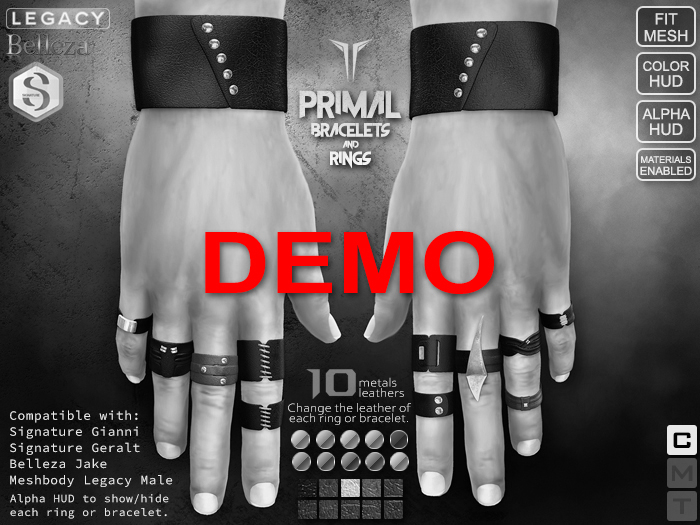 **RE** Primal Rings & Bracelets Set - DEMO