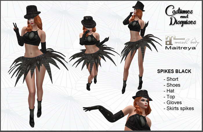 Costume spikes black