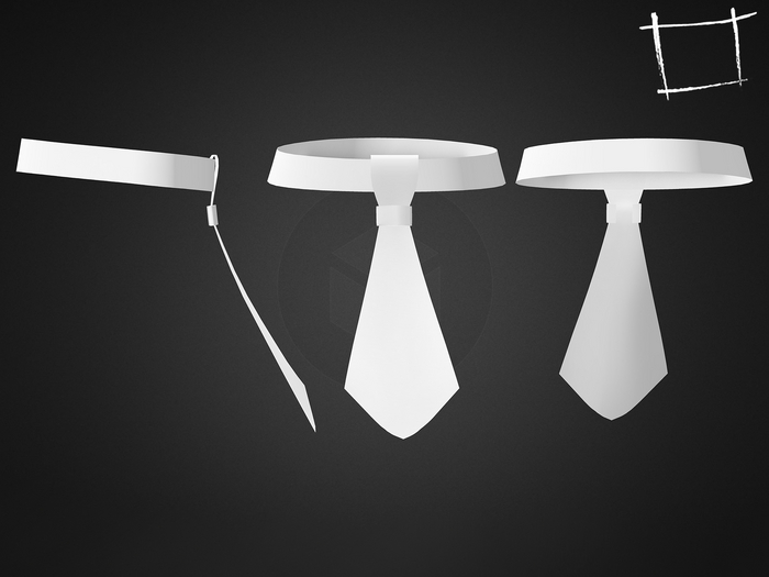 Full Perm Female Mini Tie Collar - None Rigged