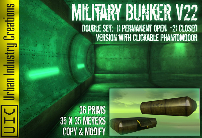 UIC V22 Military Bunker (Double Set)