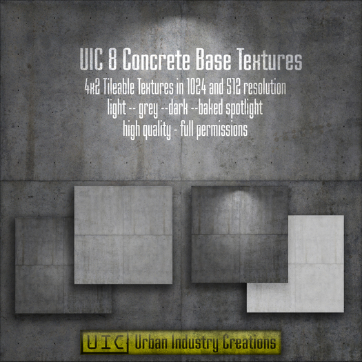 Second Life Marketplace - UIC Concrete Base Texture Set