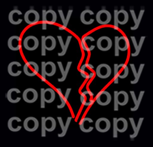 Neon Broken Heart cycling