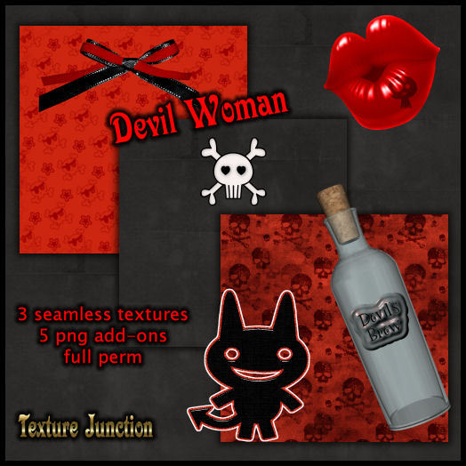 ~TJ~  Devil Woman Gothy Texture Set