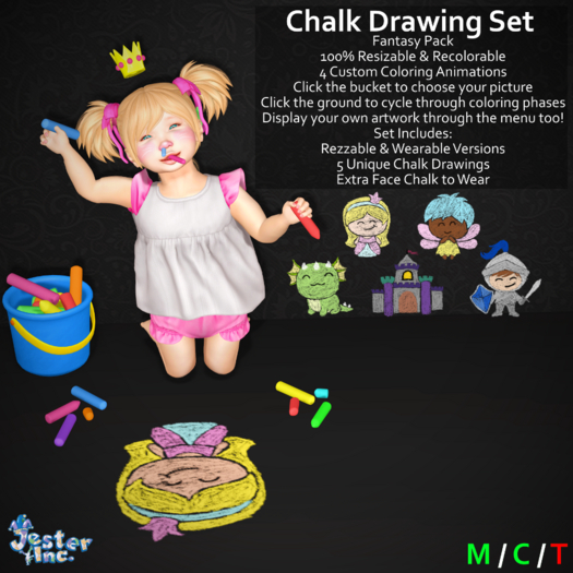 [Jester Inc.] Chalk Drawing Set! (Fantasy)