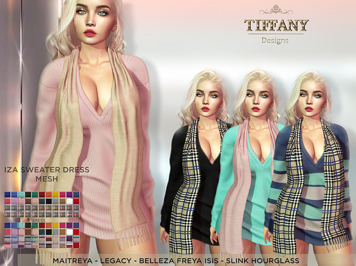 ::TD:: Iza Sweater Dress {Mesh}