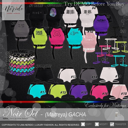 #28~Nerido~ Noir Gater(Maitreya)-Lime
