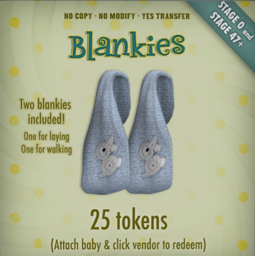 [Zooby Legacy Baby] Zooby Token Toys - Smart Toy Blanket Light Blue