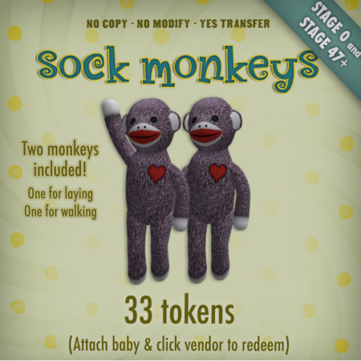[Zooby Legacy Baby] Zooby Token Toys - Smart Toy Monkey Love Heart