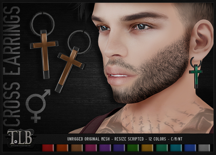!TLB - Cross Earrings