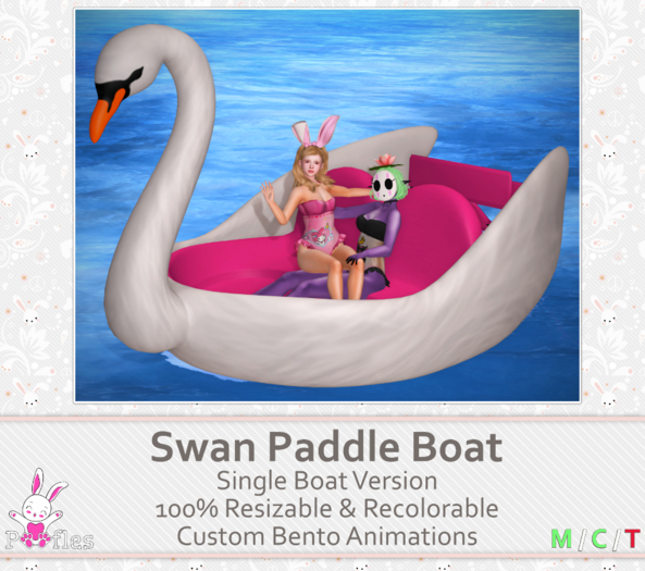 {Poofles} Swan Paddle Boat