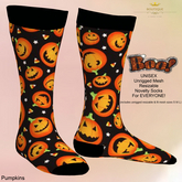 UNISEX - Pumpkin Mesh Socks (Boxed)