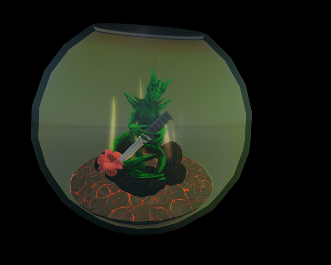 Vixen Green Dragon/knife/flames(ADD)
