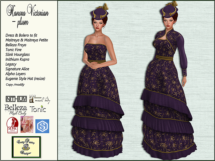Crazy Pastry Designs Hanora Victorian - plum