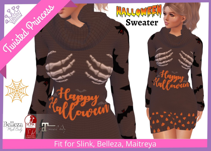 TP- Promo Happy Halloween Sweater Dress
