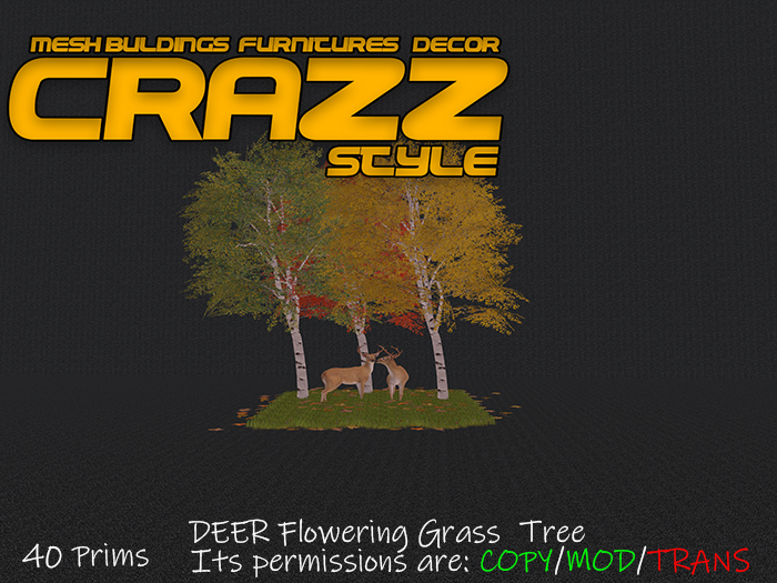 :::CR'S::: - DEER Flowering Grass  Tree