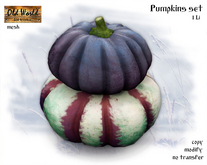 Pumpkins set v5 - Old World - Garden / Halloween Decorations