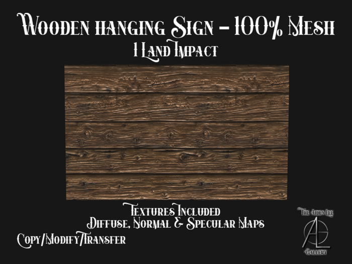 Wooden Sign C/M/T - The Aiden Lee Gallery