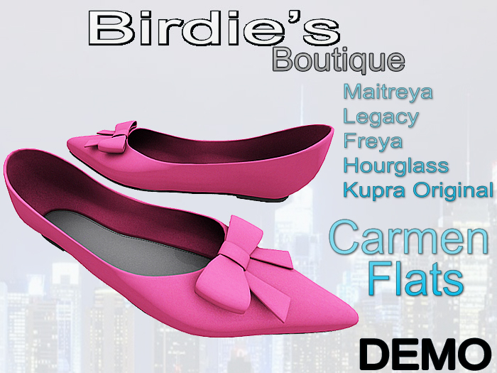 Birdie's Boutique - Carmen Flats - Raspberry