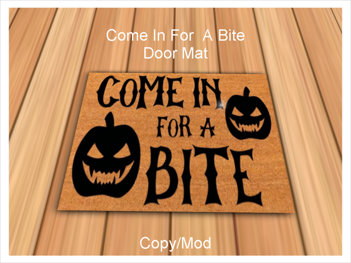 *CC* Come In For  A Bite Door Mat 