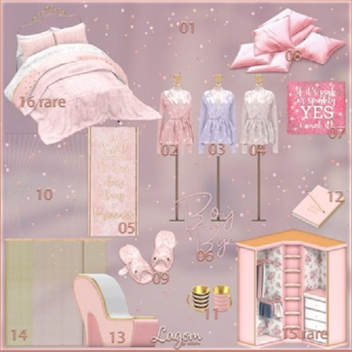 16. Lagom - Pink princess [Bed Adult] RARE