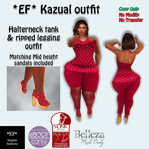 *EF* Kazual Leggings Outfit - Pink (Add)