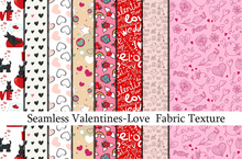 ^Dejavu^ Seamless Valentines-Love  Fabric Texture 01