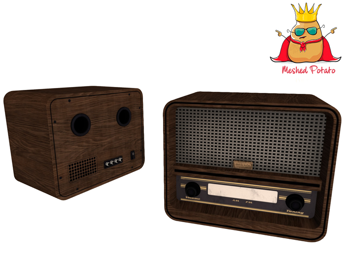 Meshed Potato - Vintage 50s Radio - Full Perm Mesh