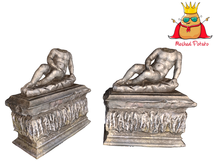 Meshed Potato - Creepy Headless Statue - Full Perm Mesh