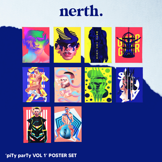 NERTH / piTy parTy VOL 1 / POSTERS