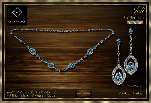 C&C - Juli Collection - Blue Topaz
