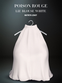 POISON ROUGE Liz Blouse White