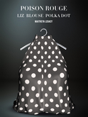 POISON ROUGE Liz Blouse Polka Dot