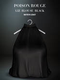POISON ROUGE Liz Blouse Black